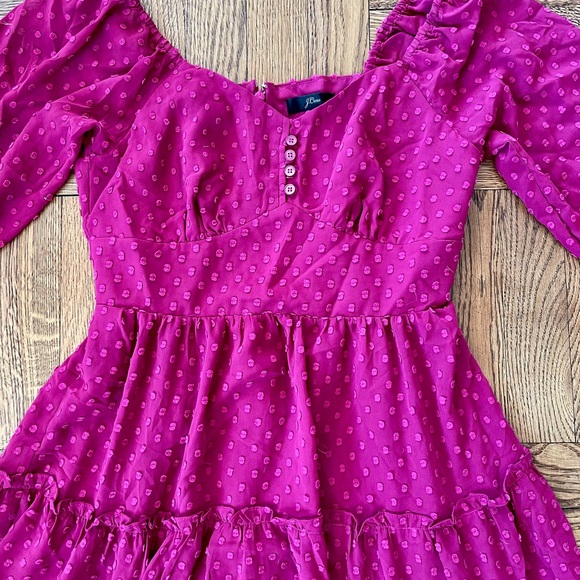 J. Crew NWT Swiss Dot Midi Dress - Picture 2 of 4